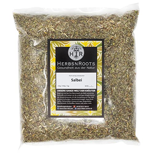 Salbeiblätter 500g • "Hals" Kräutertee • geprüfte Qualität • intensiver Geschmack • HerbsnRoots von HERBSNROOTS