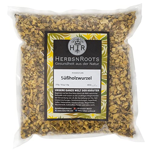 HerbsnRoots • Süßholzwurzel Lakritzholz • Kräuter-Tee • Made in Germany • 500g von HERBSNROOTS