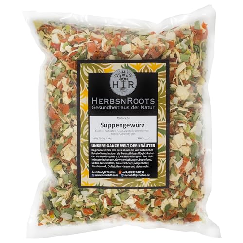 Suppengewürz • 1000g • grobe Kräutermischung • Mediterrane Küche • premium Qualität • HerbsnRoots von HERBSNROOTS