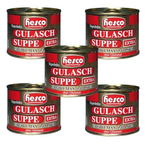 Hesco ungarische Gulaschsuppe extra Konzentrat 5 Dosen 1060ml Hesco ungarische Gulaschsuppe extra Konzentrat 5 Dosen 1060ml von HESCO