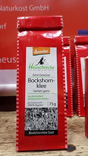 HEUSCHRECKE Bio Bockshornklee, Demeter, Samen ganz, SEKEM Ägypten (6 x 75 gr) von Heuschrecke