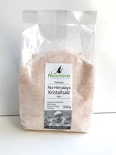 HEUSCHRECKE No-Himalaya Salz fein Nachfüllbeutel (6 x 500 gr) von Heuschrecke