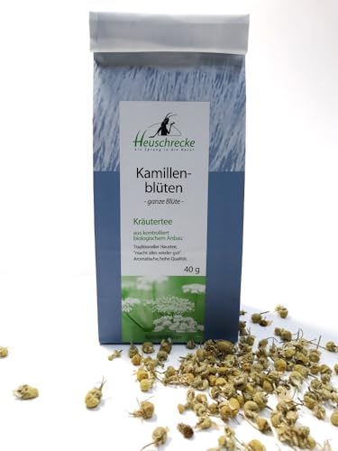 HEUSCHRECKE Bio Kamille Blüten, ganz (6 x 40 gr) von HEUSCHRECKE