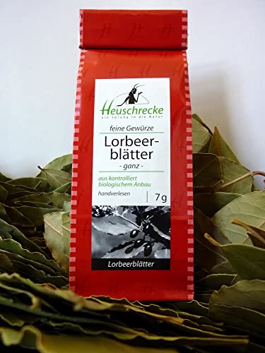 HEUSCHRECKE Bio Lorbeerblätter, handverlesen (6 x 7 gr) von Heuschrecke