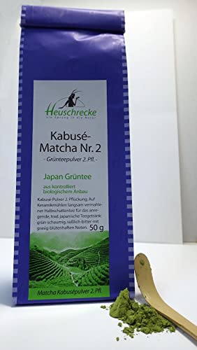 HEUSCHRECKE Bio Matcha Kabusé Nr.2 Halbschatten- Grünteepulver (1 x 50 gr) von HEUSCHRECKE
