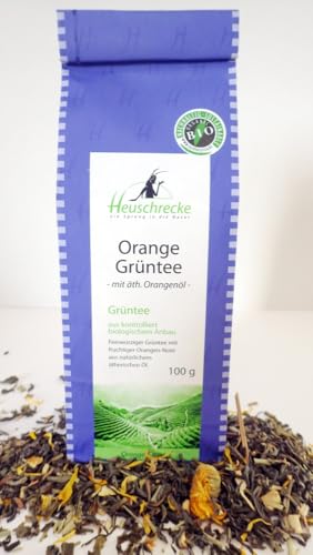 Orange Grüntee 6 x 100 gr von HEUSCHRECKE