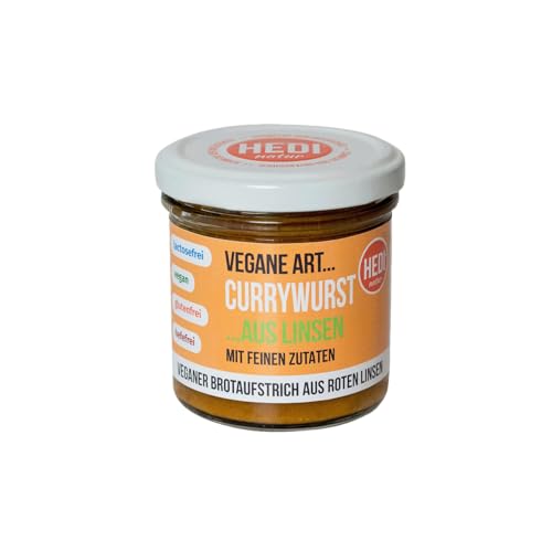 Hedi Bio veg. Aufstrich 140g, Currywurst Hedi Bio veg. Aufstrich 140g, Currywurst von HEdi