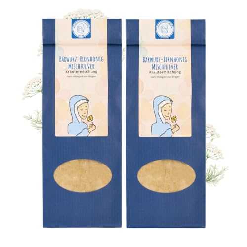 Bärwurz-Birnhonig Mischpulver 2er Pack | Kurpackung | Herbstkur | nach Hildegard von Bingen | 100% natürlich | originalgetreu | 140g Bärwurz-Birnhonig Mischpulver 2er Pack | Kurpackung | Herbstkur | nach Hildegard von Bingen | 100% natürlich | originalgetreu | 140g von HILDEGARDS LADEN
