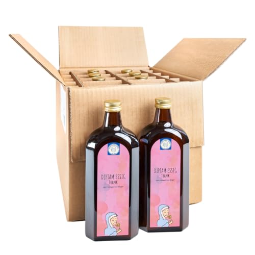 Diptam Essig Trank 8er Pack | nach Hildegard von Bingen | originalgetreu | 8 Flaschen Kurpackung 4000ml Diptam Essig Trank 8er Pack | nach Hildegard von Bingen | originalgetreu | 8 Flaschen Kurpackung 4000ml von HILDEGARDS LADEN