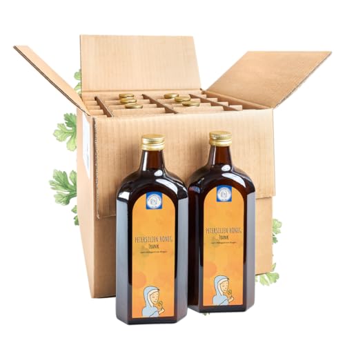 Petersilien Honig Trank 8er Pack | nach Hildegard von Bingen | Universaltrank | originalgetreu | 8 Flaschen Vorteilspackung 4000ml Petersilien Honig Trank 8er Pack | nach Hildegard von Bingen | Universaltrank | originalgetreu | 8 Flaschen Vorteilspackung 4000ml von HILDEGARDS LADEN