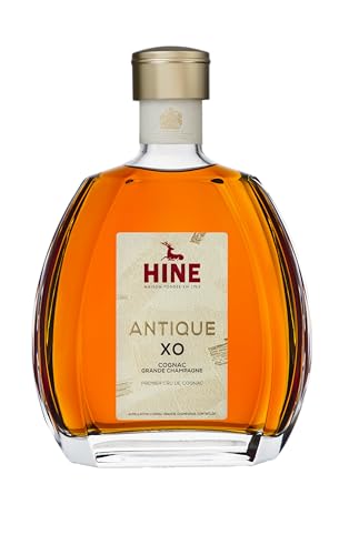 HINE ANTIQUE XO Cognac Grande Champagne Premier Cru de Cognac (1x0,7l) - aus dem Hause Thomas Hine - Herkunft Jarnac, Region Cognac, Frankreich - Blend aus mehr als 40 Destillaten von HINE