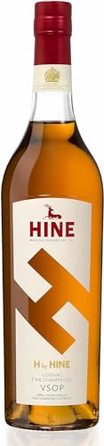 H BY HINE VSOP Cognac Fine Champagne (1x0,7l - 40% vol) - aus dem Hause Thomas HINE - Herkunft Jarnac, Region Cognac, Frankreich - Besteht aus 15 Destillaten von HINE