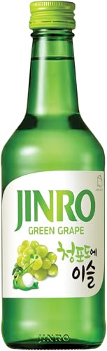 JINRO Soju, Flavoured Jinro Green Grape, koreanische Sprituose mit Trauben Geschmack, 13% vol, 1 x 350ml von JINRO