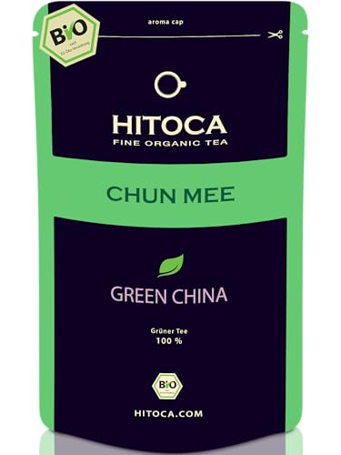 CHUN MEE · Bio · Grüner Tee Lose · Handgerollt · Bio-Grüntee aus China, Provinz Zhejiang · Grüntee-Lose · Chinesischer Grüner Tee · Organic Green Tea with loose leafs · HITOCA® von HITOCA