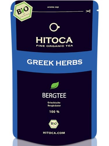 Traditioneller Griechischer Bergtee · BIO · Wildernte Handgepflückt · Premium Lose statt Beutel · Griechisches Eisenkraut · Magen-Darm Eisenkraut-Tee · Sehr ergiebiger loser Bio-Bergtee · HITOCA® Tee von HITOCA