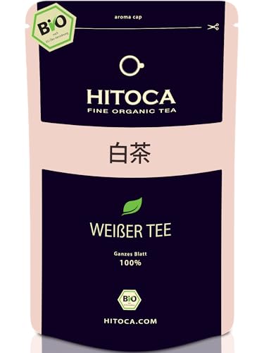 WEIßER TEE Bio Lose – Pai Mu Tan Tee in Premium-Qualität – Ökologischer Bai Mu-Dan Weißtee – China Organic White Tea – Chinesischer Weisser Bio-Tee – HITOCA® von HITOCA