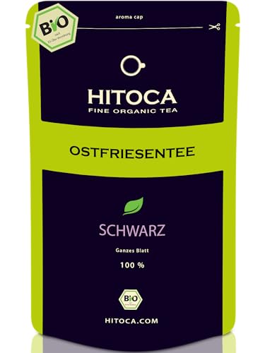 Ostfriesentee Bio lose – Original Ostfriesenmischung, kräftiger naturbelassener Schwarztee aus Ostfriesland - Angenehm starker Friesentee | HITOCA® Bio-Tee von HITOCA
