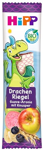 Hipp Kindernahrung Kinder Bio Knabberprodukte Drachenriegel, 18er Pack (18 x 30 g) von HiPP Kinder