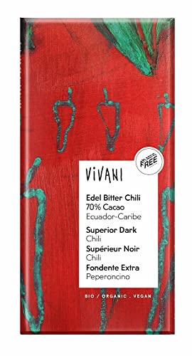 Vivani Bio Edel Bitter Chili 70% Cacao (6 x 100 gr) von HJZWTS