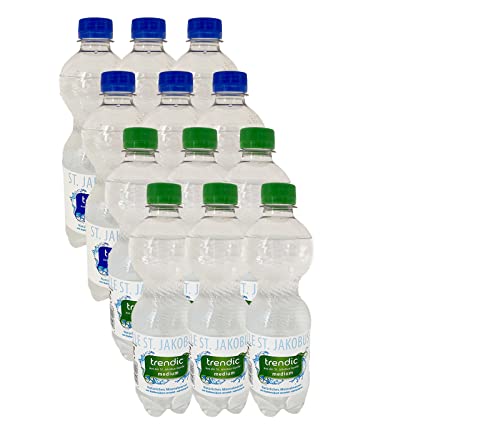 12er Mineralwasser 0.5l Kohlensäure Medium Still oder Apfelschorle inkl. PFAND + 1 HL Kauf Notizblock GRATIS (6x Wasser Class + 6x Wasser Med + 1 HL Kauf Block) von HL Kauf