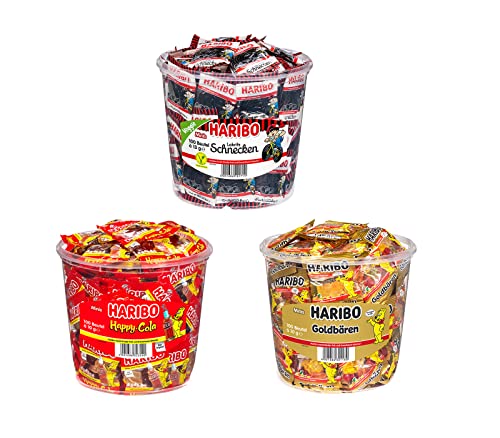 Diverse Auswahl an Süßigkeiten + 1 HL-Kauf Notizblock GRATIS (Haribo Minibeutel Mix 1 + 1 HL Kauf Block) von HLKauf
