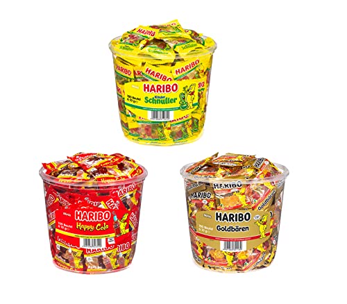 Diverse Auswahl an Süßigkeiten + 1 HL-Kauf Notizblock GRATIS (Haribo Minibeutel Mix 2 + 1 HL Kauf Block) von HLKauf