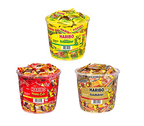 Diverse 3er Sets aus Minibeutel + 1 HL-Kauf Notizblock GRATIS (Haribo Minibeutel Mix 2 + 1 HL Kauf Block) von HLKauf