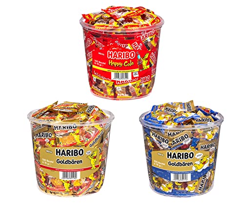 Diverse 3er Sets aus Minibeutel + 1 HL-Kauf Notizblock GRATIS (Haribo Minibeutel Mix 3 + 1 HL Kauf Block) von HLKauf