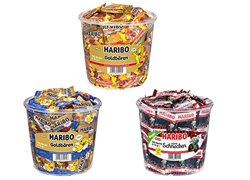 Diverse 3er Sets aus Minibeutel + 1 HL-Kauf Notizblock GRATIS (Haribo Minibeutel Mix 4 + 1 HL Kauf Block) von HLKauf