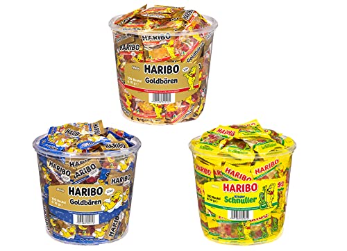 Diverse Auswahl an Süßigkeiten + 1 HL-Kauf Notizblock GRATIS (Haribo Minibeutel Mix 5 + 1 HL Kauf Block) von HLKauf