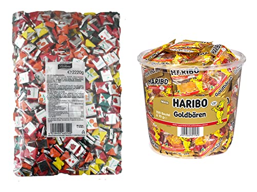 Diverse Auswahl von Süßigkeiten + 1 HL-Kauf Notizblock GRATIS (1BöhmeFruchtk&1MBGoldbären+1HLKaufBlock) von HLKauf