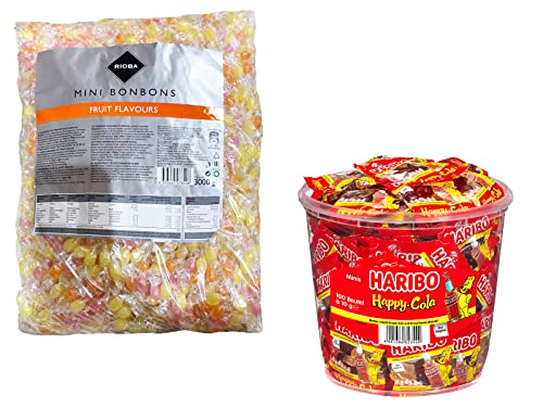 Diverse Auswahl von Süßigkeiten + 1 HL-Kauf Notizblock GRATIS (1Minibonbons1MinibeutelCola + 1HLKaufBlock) von HLKauf