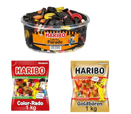 Diverse Auswahl von Süßigkeiten + 1 HL-Kauf Notizblock GRATIS (Goldbären,Colorado,Lakritzparade + 1 HL Kauf Block) von HLKauf