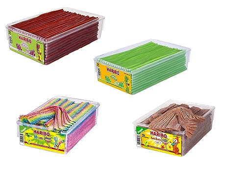 Balla Stixx Pasta 2er 3er 4er Diverse Sets Mischpaket Grosspackung Büro Box (Balla Apfel&Kirsch/PastaCola&Miami & 1HLKauf-Block) von HLKauf