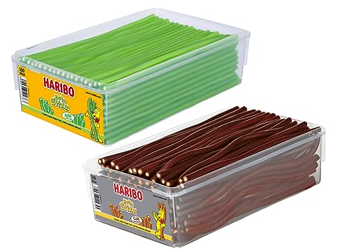 H A R I B O Balla Stixx Pasta 2er 3er 4er Diverse Sets Mischpaket Grosspackung Büro Box (Balla Cola/Apfel & 1 HLKauf-Block) von HLKauf