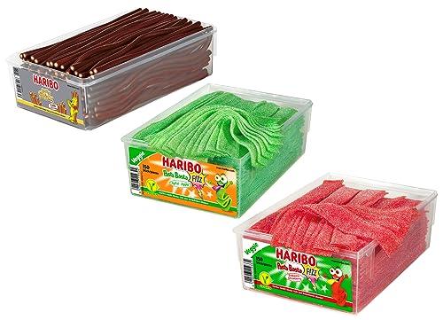 H A R I B O Balla Stixx Pasta 2er 3er 4er Diverse Sets Mischpaket Grosspackung Büro Box (Balla Cola/PastaApfel&Erdbeere & 1 HLKauf-Block) von HLKauf