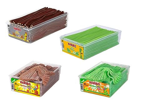 H A R I B O Balla Stixx Pasta 2er 3er 4er Diverse Sets Mischpaket Grosspackung Büro Box (Balla Cola&Apfel/PastaCola&Apfel & 1HLKauf-Block) von HLKauf