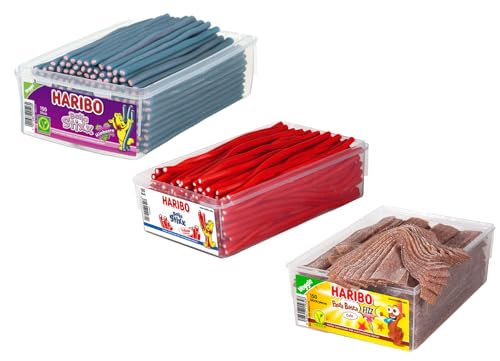 Balla Stixx Pasta 2er 3er 4er Diverse Sets Mischpaket Grosspackung Büro Box (Balla Himbeere&Erdb/PastaCola & 1 HLKauf-Block) von HLKauf