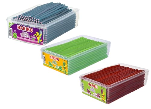 Balla Stixx Pasta 2er 3er 4er Diverse Sets Mischpaket Grosspackung Büro Box (Balla Kirsch/Himbeere/Apfel & 1 HLKauf-Block) von HLKauf
