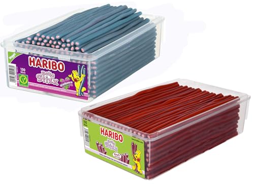 Balla Stixx Pasta 2er 3er 4er Diverse Sets Mischpaket Grosspackung Büro Box (Balla Kirsch/Himbeere & 1 HLKauf-Block) von HLKauf
