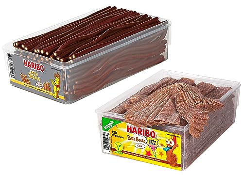 H A R I B O Balla Stixx Pasta 2er 3er 4er Diverse Sets Mischpaket Grosspackung Büro Box (Pasta Cola/Balla Cola & 1 HLKauf-Block) von HLKauf