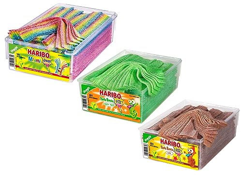 H A R I B O Balla Stixx Pasta 2er 3er 4er Diverse Sets Mischpaket Grosspackung Büro Box (Pasta Miami/Apfel/Cola & 1 HLKauf-Block) von HLKauf