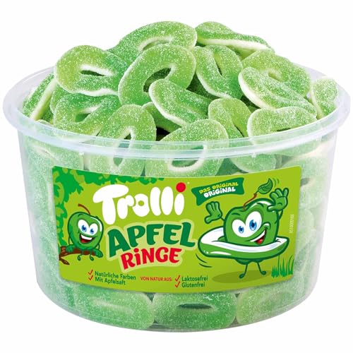 Trolli Dosen Diverse Sets 1er 2er 3er 4er Set Büro Party Mischpaket Grosspackung 1x Apfel Ringe & 1xHLKauf-Block von HLKauf