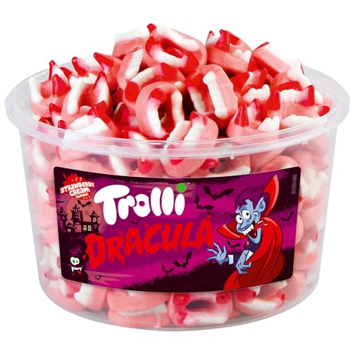 Trolli Dosen Diverse Sets 1er 2er 3er 4er Set Büro Party Mischpaket Grosspackung 1x Dracula & 1xHLKauf-Block von HLKauf