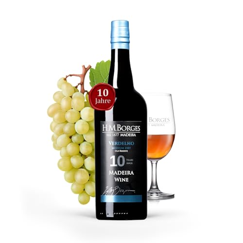 HM Borges, Madeira Wein, 10 Years, medium dry, verdelho, 0,75l HM Borges, Madeira Wein, 10 Years, medium dry, verdelho, 0,75l von HM Borges since 1877