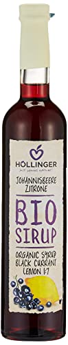 Höllinger Bio Johannisbeer-Zitrone Sirup, 500 ml von HÖLLINGER - JUST LOVING NATURE