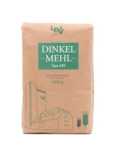 Hohenloher Bauerngenossenschaft Dinkelmehl - Mildes Mehl aus regionalem Dinkel - Bestens für Brot, zarte Kuchen und Pasta (3 x 2,5 kg) Hohenloher Bauerngenossenschaft Dinkelmehl - Mildes Mehl aus regionalem Dinkel - Bestens für Brot, zarte Kuchen und Pasta (3 x 2,5 kg) von HOHENLOHER Bauerngenossenschaft