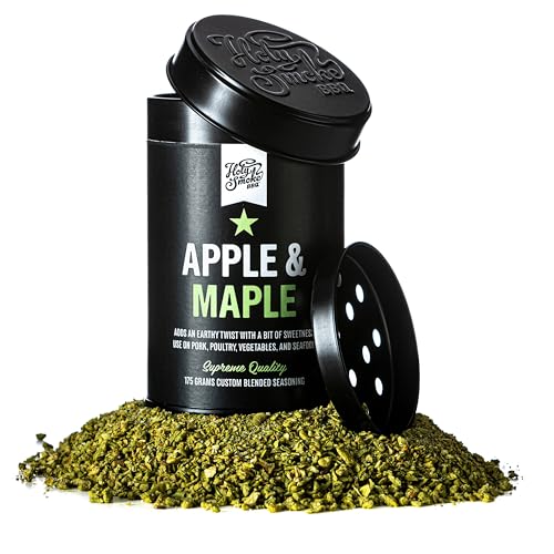 Apple & Maple BBQ Rub – Süß-Rauchiges BBQ Gewürz mit Apfel & Ahorn, Trockenmarinade für Pulled Pork, Rippchen, Hähnchen, Steak & Gemüse, Grillgewürz 175g Apple & Maple BBQ Rub – Süß-Rauchiges BBQ Gewürz mit Apfel & Ahorn, Trockenmarinade für Pulled Pork, Rippchen, Hähnchen, Steak & Gemüse, Grillgewürz 175g von HOLY SMOKE BBQ