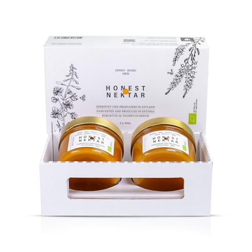 100% Bio Honig im Set - 2x300g Heide und Blütenhonig | Organischer Bienenhonig aus Nordeuropa - Roh & Ohne Zusatzstoffe | Natürlicher Imkerhonig - Rückverfolgbar & mit Ursprungsgarantie | Raw Honey 100% Bio Honig im Set - 2x300g Heide und Blütenhonig | Organischer Bienenhonig aus Nordeuropa - Roh & Ohne Zusatzstoffe | Natürlicher Imkerhonig - Rückverfolgbar & mit Ursprungsgarantie | Raw Honey von HONEST NEKTAR