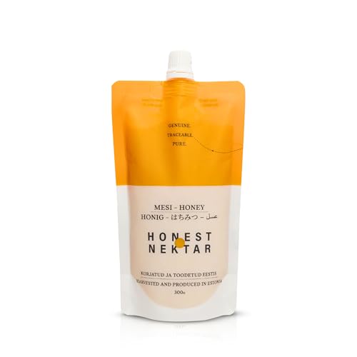 Purer Rohhonig in Beutelverpackung 300g - Rückverfolgbar & mit Ursprungsgarantie I Bienenhonig aus Nordeuropa - Roh & Ohne Zusatzstoffe I Natürlicher Imkerhonig I Honig - Raw Honey Purer Rohhonig in Beutelverpackung 300g - Rückverfolgbar & mit Ursprungsgarantie I Bienenhonig aus Nordeuropa - Roh & Ohne Zusatzstoffe I Natürlicher Imkerhonig I Honig - Raw Honey von HONEST NEKTAR